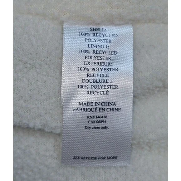 Faherty Women's Multicolor Sun and Wave Faux Sherpa Full Zip Size Xsmall 2980 - Picture 8 of 16